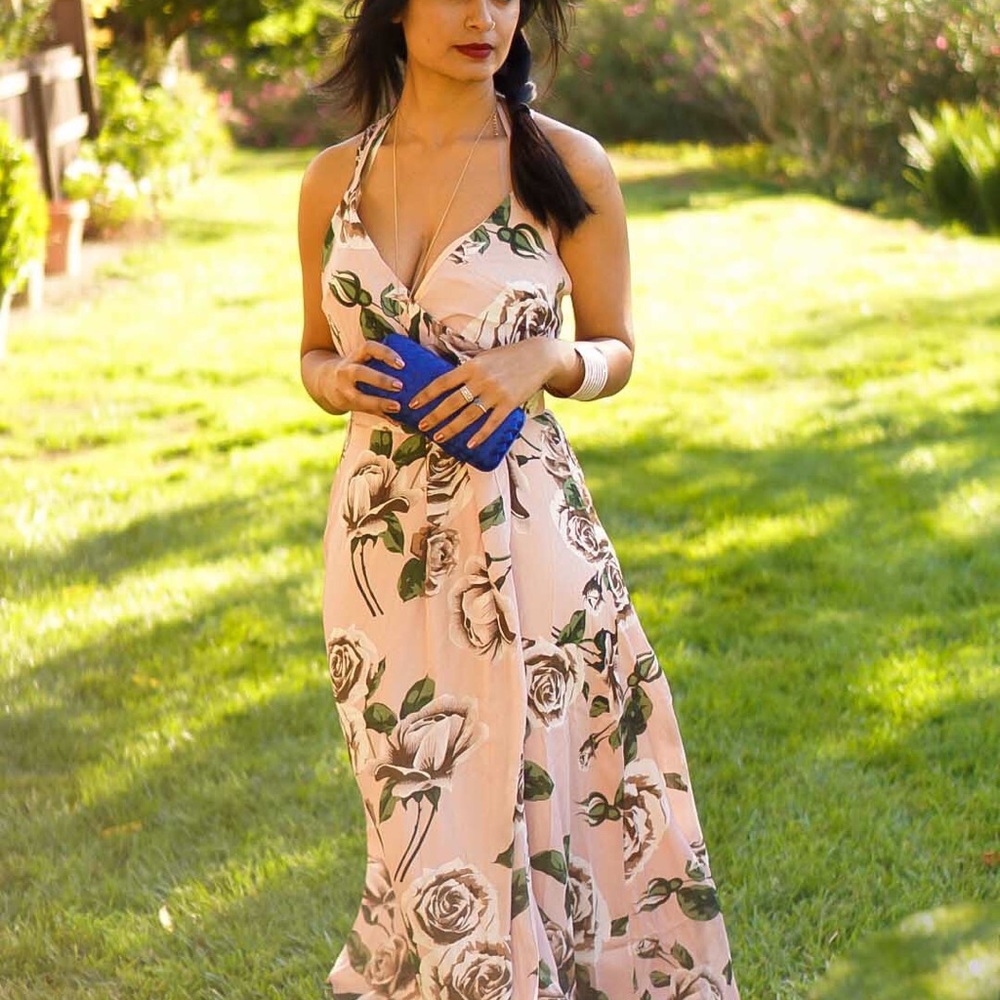 Floral Strappy summer maxi dress